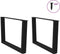 vidaXL - Eettafelpoten - 2 - st - V-vormig - 70x(42-43,3) - cm - staal - zwart
