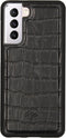 iMoshion Hoesje Geschikt voor Samsung Galaxy S21 Hoesje Met Pasjeshouder - iMoshion 2-in-1 Wallet Bookcase design - Zwart / Crocodile