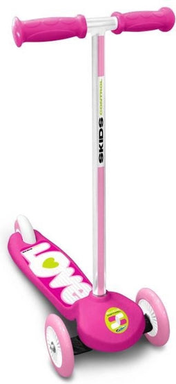 Skids Control 3-wiel Kinderstep Voetrem Meisjes Roze