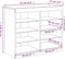 vidaXL - Dressoir - met - LED-verlichting - 81x37x67 - cm - zwart