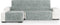 Hoes voor chaise longue met korte armleuning links Eysa TURIN Parelgrijs 100 x 110 x 300 cm