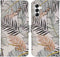 iMoshion Hoesje Geschikt voor Samsung Galaxy A14 (5G) Hoesje Met Pasjeshouder - iMoshion Design Softcase Bookcase - Goud / Glamour Botanic
