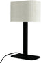 Dyberg Larsen Calix - Tafellamp - Ovale stoffen kap - Nature/Black
