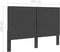 vidaXL - Hoofdbord - 160x200 - cm - stof - donkergrijs