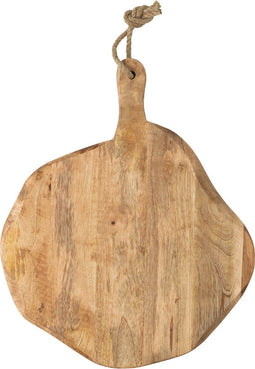 J-Line snijplank Organic Rond snijplank - hout - naturel - large