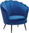 Fauteuil LOVIKKA Fluweel Marineblauw