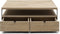 Riviera Maison Salontafel vierkant - Milan Coffee Table Parquet 90x90 - Gerecycled Eikenhout, IJzer - Bruin