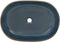 vidaXL - Opzetwasbak - ovaal - 59x40x14 - cm - keramiek - zandkleurig - en - blauw