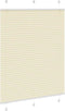 vidaXL - Plissé - rolgordijn - 110x150cm - stofbreedte - 109,4cm - polyester - crème