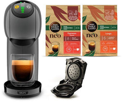 Krups Dolce Gusto Genio S YY5895FD - Capsule Koffiemachine - 15 bar - Grijs - Bundle 2x NEO Espresso Lungo + NEO Capsule Adapter (2 stuks)