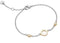 Horloge + Armband - Luna - Two Tone Zilver & Goud - Metalen band roestvrij staal - met ingezette zirkonia steentjes