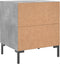 vidaXL - Nachtkastje - 40x35x47,5 - cm - bewerkt - hout - betongrijs