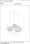 Lucide BINA - Hanglamp - Ø 40 cm - 3xE27 - Dimbaar - Wit