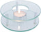 Theepot rechaud - warmhoudplaat - glas - D12 x H4 cm
