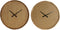 Muurklok DKD Home Decor Hout Bruin Tropisch 60 x 5 x 60 cm (2 Stuks)