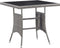 vidaXL - Tuintafel - 80x80x74 - cm - poly - rattan - antraciet