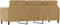 vidaXL - Driezitsbank - 180 - cm - fluweel - bruin