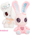 Peekapets Bunny wit - Kiekeboe Knuffel