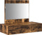 vidaXL - Wandhangende - Kaptafel - Gerookt - Eiken - 83x40x70 - cm