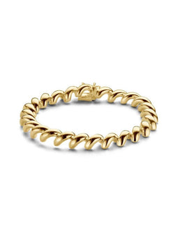 Casa Jewelry Armband Delight - Schakelarmband - Goud Verguld - 19,5 cm