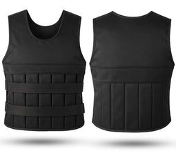Fitby Gewichtsvest 10KG - Verstelbaar Gewichtsvest - Krachttraining & Crossfit - Zwart