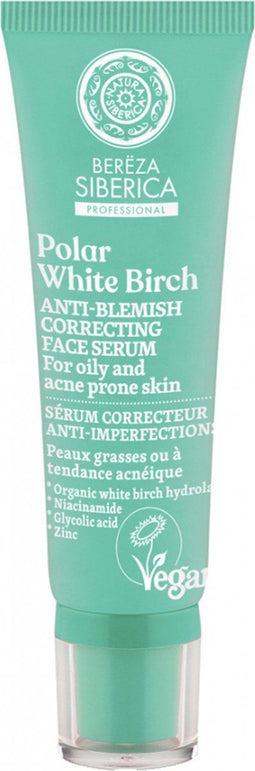 NATURA SIBERICA BEREZA POLAR WHITE BIRCH SERUM FACIAL CORRECTING 30ML