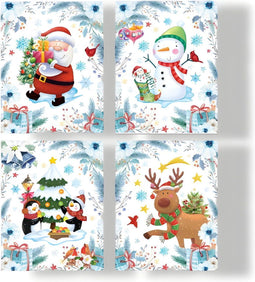Anna's Collection - Raamdeco 30x42cm kerst kleur 4asst