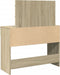 vidaXL - Kaptafel - met - LED-verlichting - 100x40x120 - cm - sonoma - eikenkleurig
