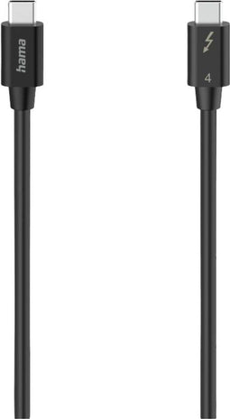 Hama Thunderbolt-4-kabel "USB-C", 40 Gbit/s, 5 A, 100 W, Ultra-HD 5K, 0,80 m