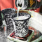 Crow Canyon Emaille Retro Beker Black Marble
