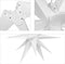 3D Kerstster Licht Buiten Kerst Decoratie - 23 inch LED Christmas Star Light Batterij met Timer, Bet