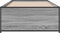 vidaXL - Bedframe - bewerkt - hout - en - metaal - grijs - sonoma - eiken - 75x190 - cm