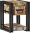 vidaXL - Nachtkasten - 2 - stuks - 40x40x40 - cm - Massief - Gerecycled - Hout