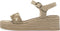 Tamaris Raffia Sandalen - Platte sandalen - Touch-it binnenzool - Beige