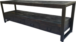 Tv meubel Finn - Tv kast - Tv meubel zwart 180 cm