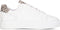 PS Poelman TITULAR - Dames sneakers - Wit tumbled leer met dalmatiërprint (2023)