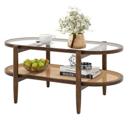 Coast Salontafel - 2 Niveaus - Antislip - 102 x 56 x 47 cm - Bruin