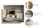 Furnilux Wandplank - Eiken Wotan en Wit - 140x20x15 cm