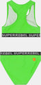 SuperRebel CARMEL - Tanktop Bikini - Fluo Mint - Maat 12/152