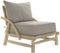 Armstoel DKD Home Decor Natuurlijk Lichtgrijs Teakboom 82 x 80 x 73 cm
