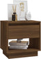 vidaXL - Nachtkastjes - 2st - 45x34x44 - cm - bewerkt - hout - bruin - eikenkleur