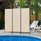 Angel Living Kamerscherm - 3 Panelen - 168 x 182 cm - Inklapbaar - Beige (3 stuks)