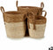 Mandenset Bruin Natuurlijk Stro (2 Stuks)