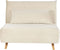 SETTEN - Slaapbank 1-zits - Crème - Fluweel