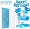 Feestio Ballonnen - Verjaardag Versiering Set - Tafelkleed Slingers Helium Blauw