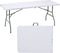 Opvouwbare Tafel 180x70x74 cm - Inklapbare Tafel met Draaghandvat en Veiligheidsslot - Wit