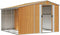 vidaXL - Tuinschuur - 277x279x179 - cm - gegalvaniseerd - staal - lichtbruin