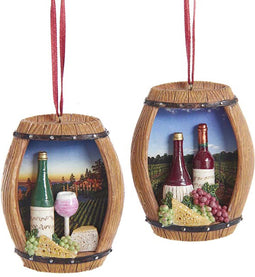 Ornament Wine kunststof h8 cm