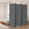 vidaXL - Kamerscherm - met - 5 - panelen - 250x220 - cm - stof - antracietkleurig