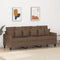 vidaXL - Driezitsbank - 180 - cm - stof - bruin